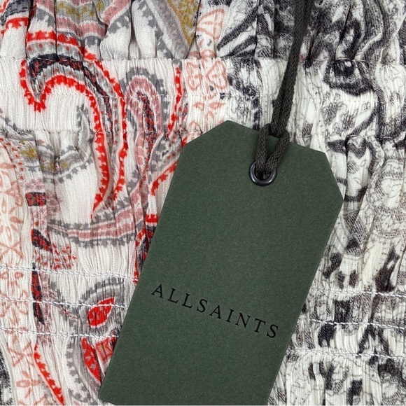 All Saints Lara Makutu Off The Shoulder Top Size 8 NWT - Picture 5 of 9